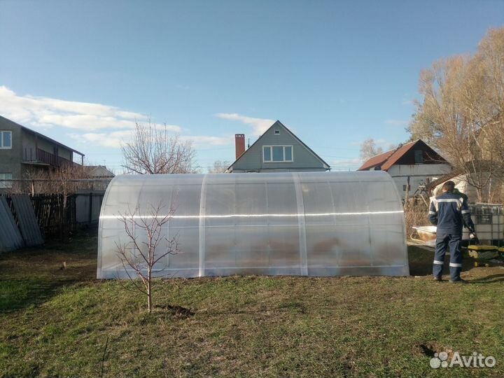 Теплица Усиленная 3*6м из Оцинк. трубы 20*40мм