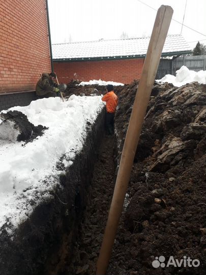 Копка транше ручной