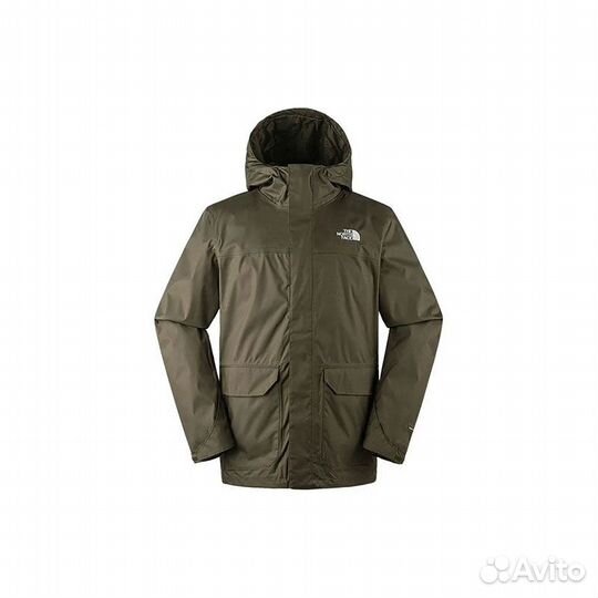 THE north face Windbreaker Jackets Men Green + Gift Bag (XL)(66)