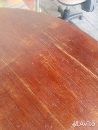 Стол деревянный круглый бу