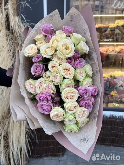 Кустовые пионовидные розы