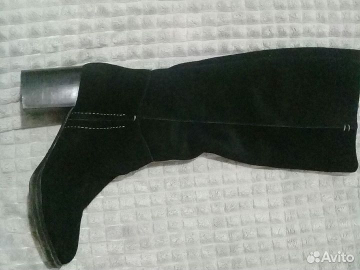 Сапоги замшевые