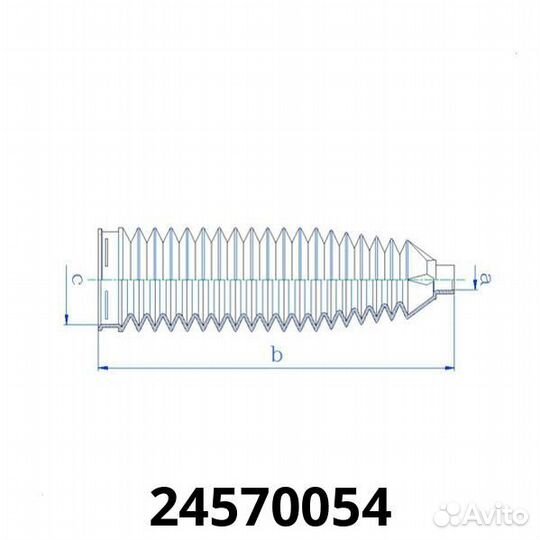 Пыльник (15,5*212*52) opel Insignia (2008 ), chevr