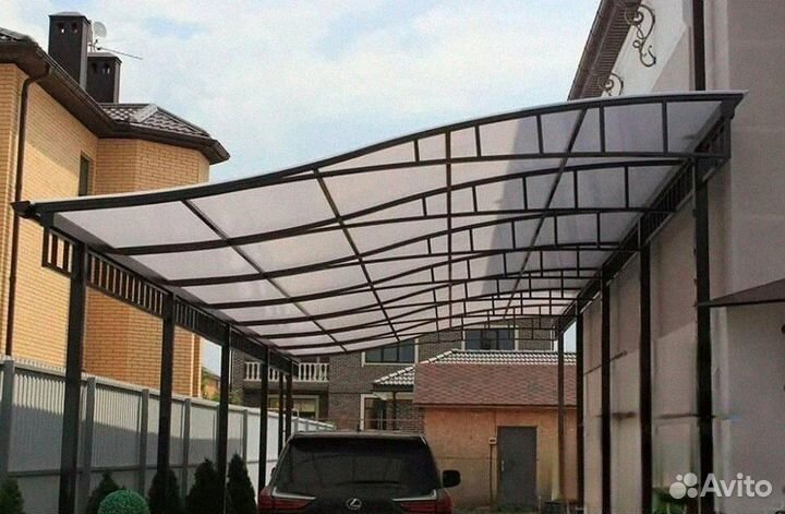 Навесы для авто под ключ