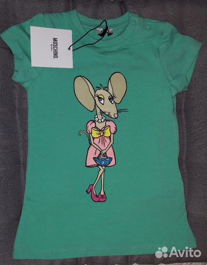 Новая футболочка moschino 18-24 мес/86см