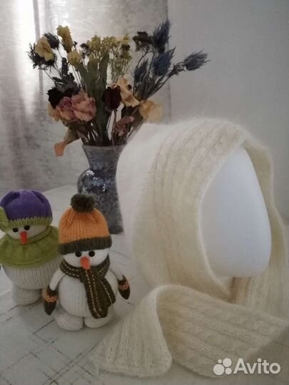 Шапка женская вязаная ручная работа