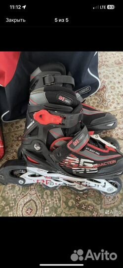 Роликовые коньки 31-36+каска +защита+сумка