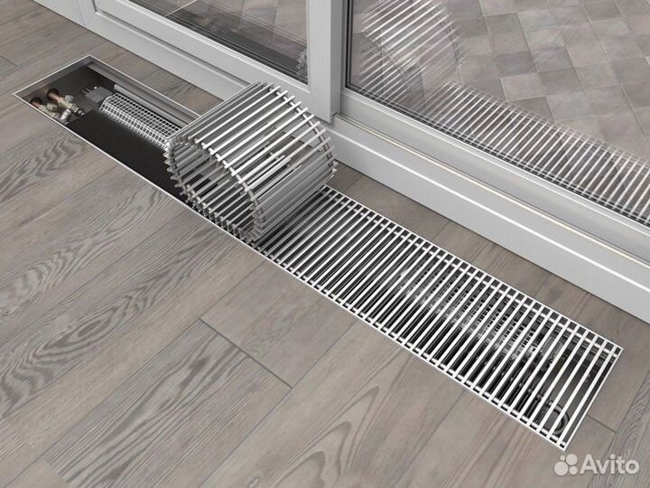 Решетки конвектора кзто Бриз Nova, цвет - латунь 3