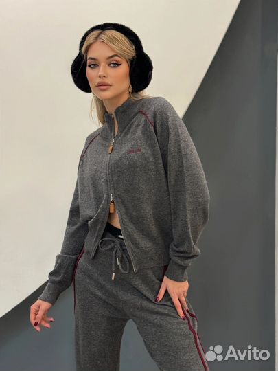 Кашемировый спортивный костюм Miu miu lux