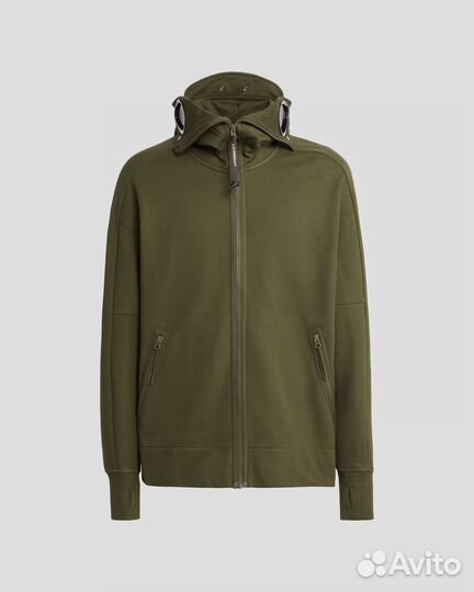Худи C.P. Company Diagonal Raised Fleece Zipped