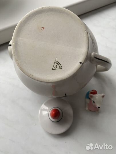 Чайник заварочный СССР гжель, большой