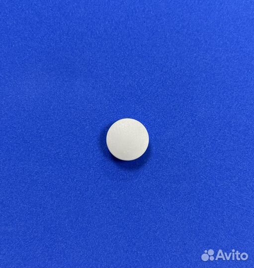 Заглушка круглая св.серая d16 пластиковая (для п