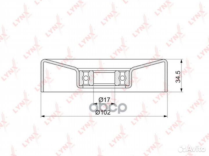 Ролик натяжной приводного ремня PB-5373 lynxauto
