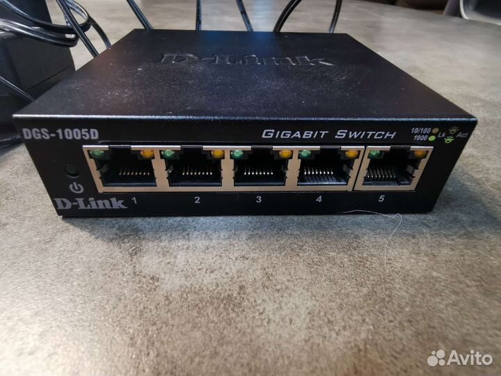 Коммутатор 1Гбит 5 портовый D-link DGS-1005D