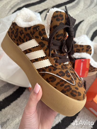 Кеды леопард зима