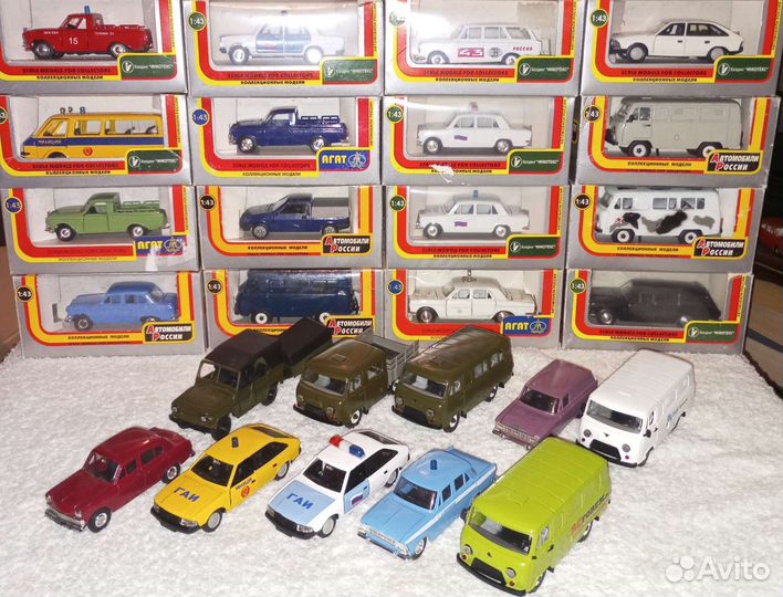 Модели автомобилей ссср/рф. Часть I. агат 1:43