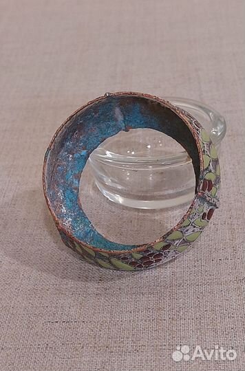 Солонка декор ветки рябины, клеймо СССР 1960е гг