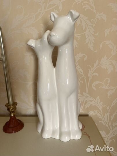 Фарфоровые собачки, статуэтка