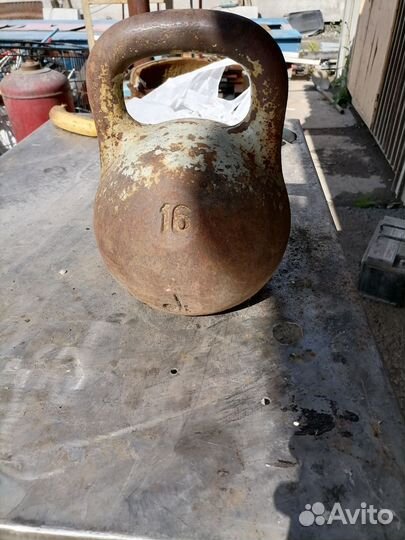 Гиря 16 кг СССР