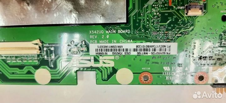 Мат. плата Asus X542UQ без чипов. Отп. в регионы