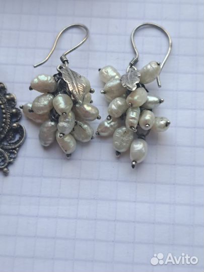 Кольца и Серьги СССР, серебро