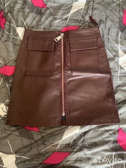 Кожаная юбка