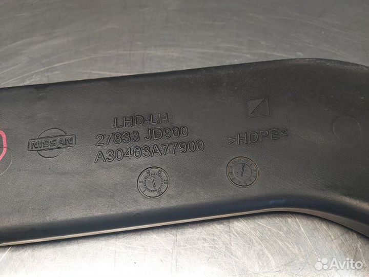 Воздуховод левый Nissan Qashqai+2 JJ10E MR20DE