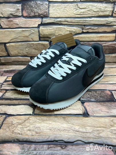 Кроссовки nike cortez grey black 41 нейлон