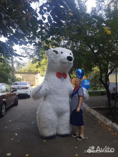 Поздравление белого мишки