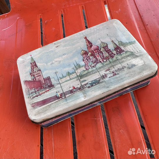 Коробочка жестянная Союз, Москва, грузинский чай