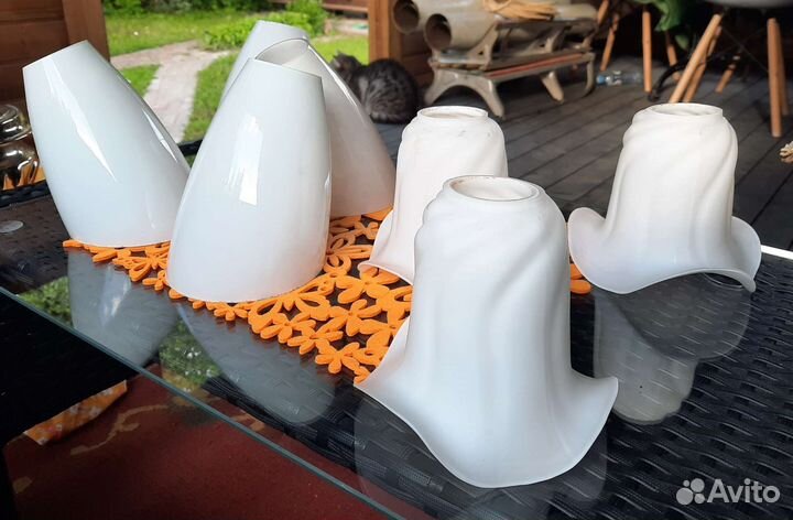 Плафоны для люстры СССР бу, плафоны