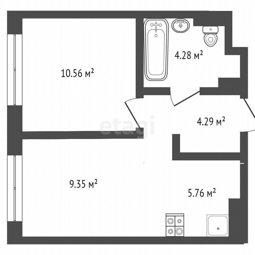 1-к. квартира, 35 м², 11/13 эт.