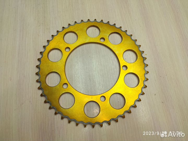 Звезда ведомая 47 зубов, алюминиевая, б/у