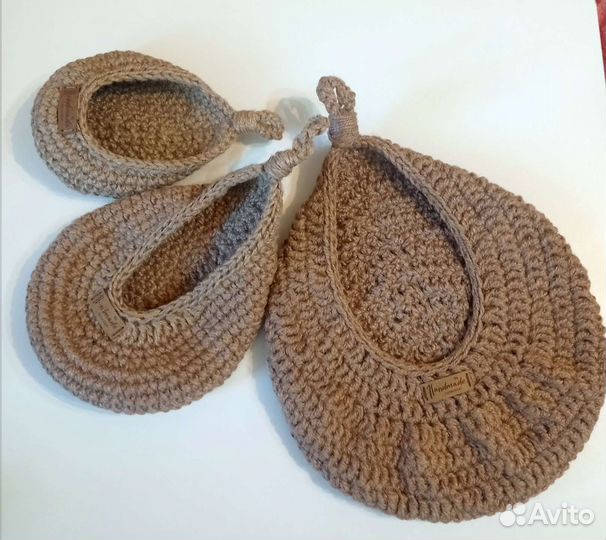 Набор корзин из джута