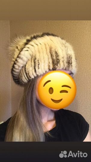 Шапка вязаная норка