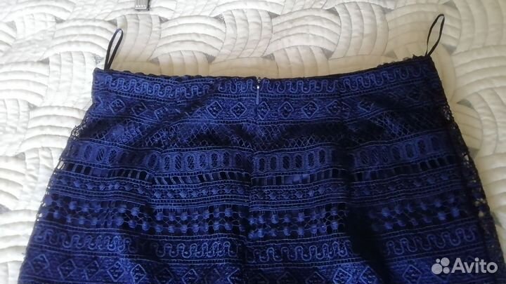 Кружевная гипюровая юбка