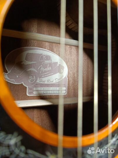 Акустическая гитара Fender T-Bucket-300ce amb