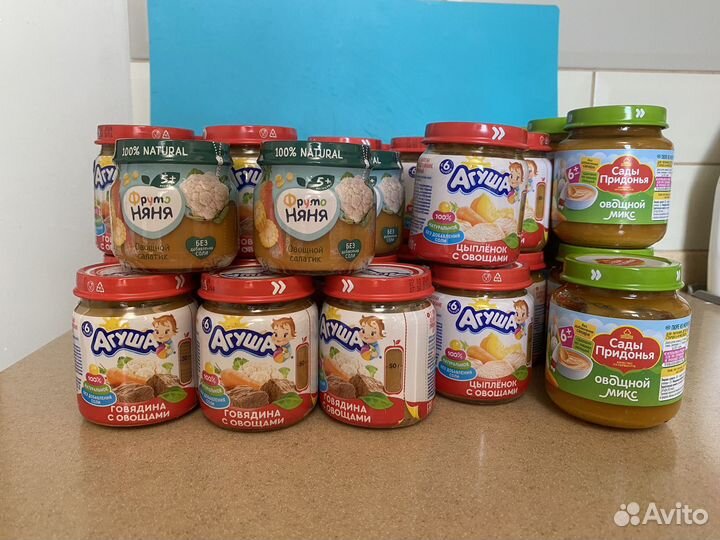 Детское пюре агуша фрутоняня сады придонья