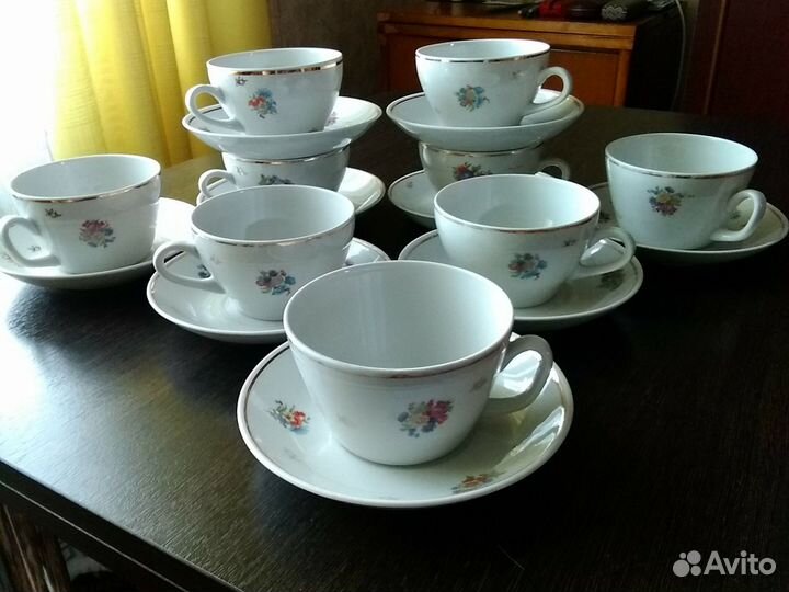 Чашки фарфоровые СССР, новые