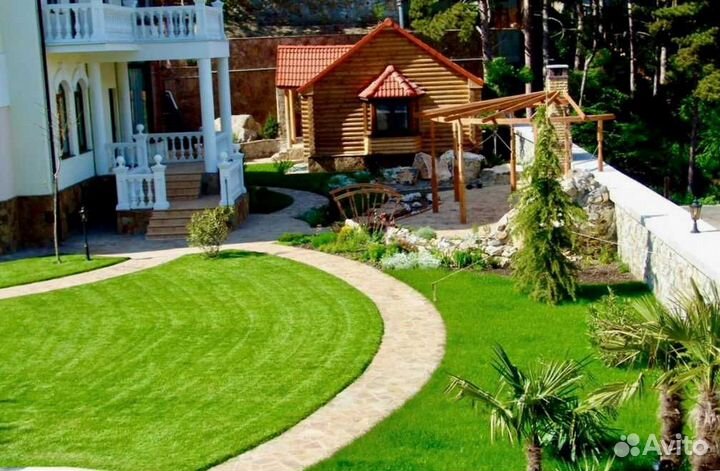 Газон. Рулонный газон