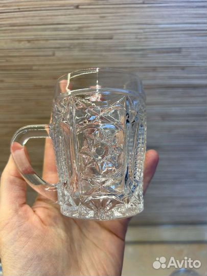 Набор хрустальных чашек (кружек) СССР