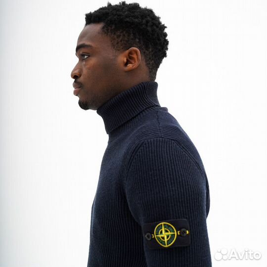 Свитер водолазка Stone Island ribbed knitted 552С2