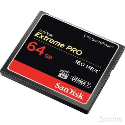 Карта памяти SanDisk Extreme PRO CF 64GB R160MB/s