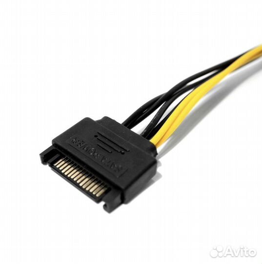 Удлинитель переходник с SATA на 6pin для видеокарт