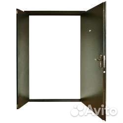 Дверь входная 2х створчатая