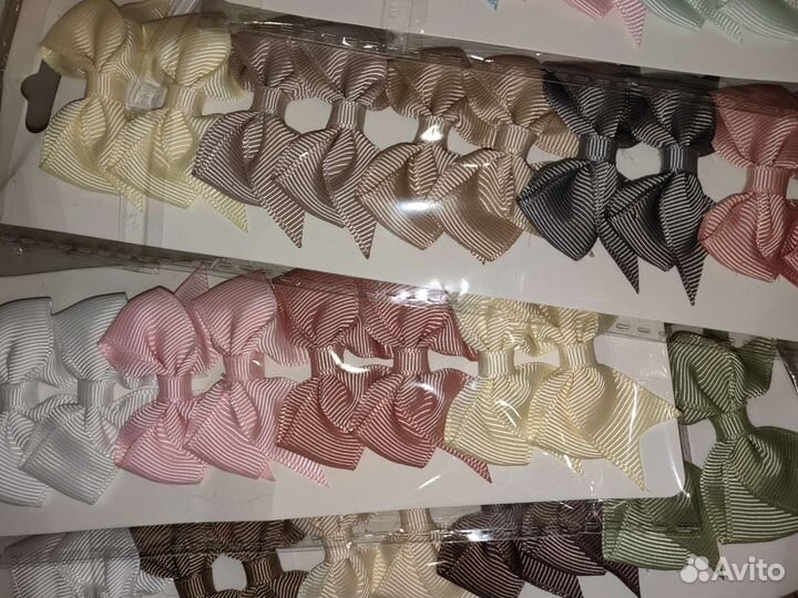 Бантики на заколках, набор