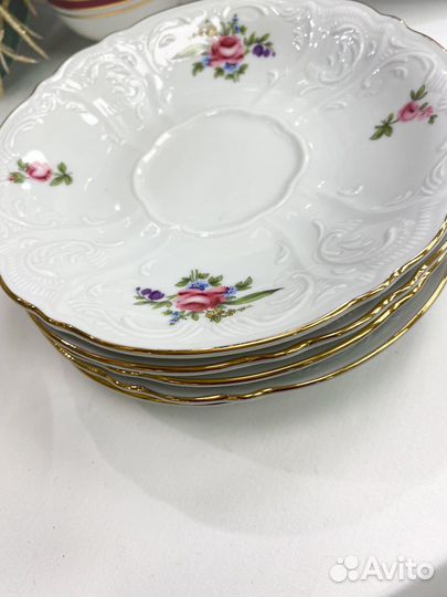 Блюдце 15,5 см (1 шт) Мейсенский букет, Чехия