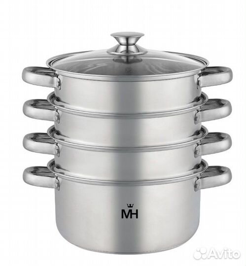 Пароварка из нержавеющей стали объем 8,5 л