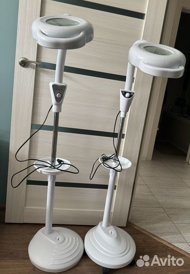 Лампа лупа напольная