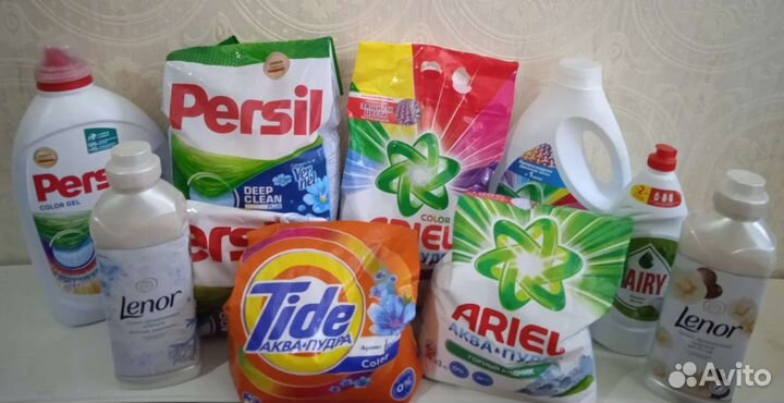 Стиральный порошок, гель для стирки